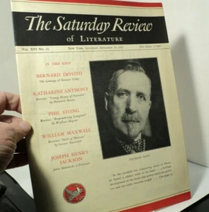 The Saturday Review of Literature - September 25 1937 - John Steinbeck portrait - Imagen 1 de 1