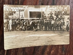 Vintage 1920’s Real Photo Postcard - Unidentified Group of Rodeo Cowboys - Picture 1 of 4