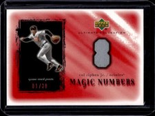 2001 Upper Deck Ultimate Cal Ripken Jr. Magic Numbers Red GU Pants Jersey #01/30