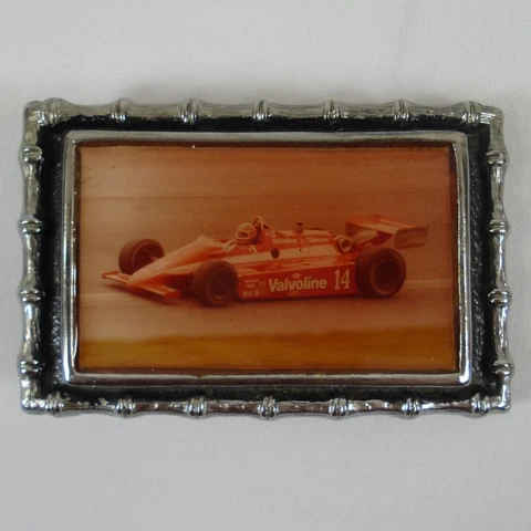 A.J. Foyt #14 Valvoline Foyt Racing IndyCar Collector Belt Buckle Indy 500 Cover