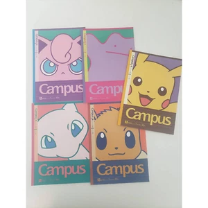 Pokemon Notizbuch Menge 5 Pokemon Center Japan Import Campus Pikachu/US VERKÄUFER - Bild 1 von 4