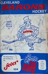 CLEVELAND BARONS ARENA SPORTS REVIEW PROGRAM ~ SIGNED BY THE TEAM PLAYERS - Picture 1 of 1