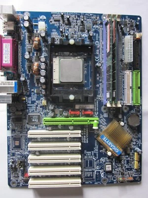 Gigabyte GA-K8NS s754, AGP Motherboard +CPU + 766mb RAM TESTED - Image 1 of 4