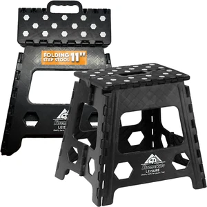 Large Folding Step Stool Multi-Purpose Home Kitchen Garage Easy Storage - Picture 1 of 7