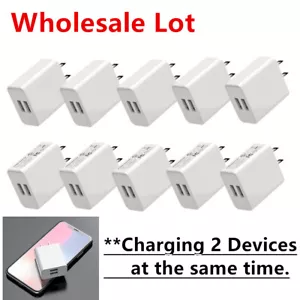 Universal Dual Ports Quick Charging Home USB Charger Adapter Travel Plug Lot - Picture 1 of 12