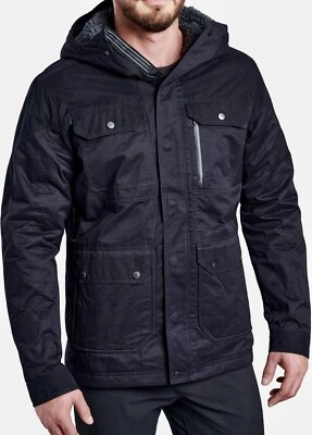 XL Kuhl Kollusion Forrado de Vellón Blackout Hombre Abrigo Chaqueta con Capucha Nuevo Foto 1 de 4