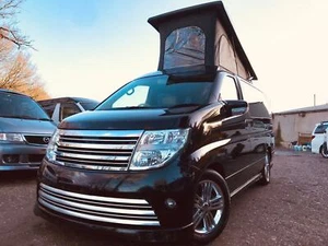 2005 RUST FREE Nissan ELGRAND POP TOP 4 BERTH NEW SIDE CAMPER CONVERSION 53K - Picture 1 of 9