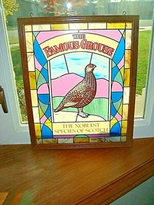 Seltener "THE FAMOUS GROUSE" Scotch Whiskey gerahmter Sonnenfänger - Bild 1 von 11