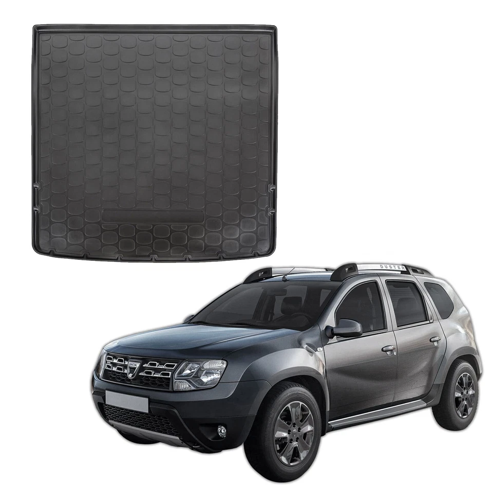 Tapis De Coffre Cautchouc / TPE Pour Dacia Duster 4WD 2010-2017 - Photo 1/4
