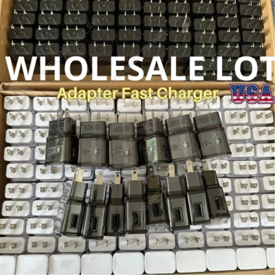 Wholesale Bulk Adaptive Fast USB Wall Charger Cube Power Adapter Lot For Samsung - Image 1 of 4
