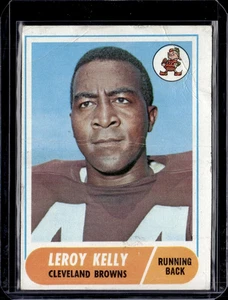 1968 Topps #206 Leroy Kelly Cleveland Browns (HOF) LOW GRADE (Creases) - Bild 1 von 6