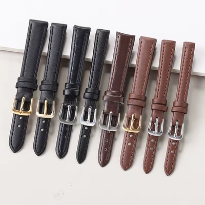 8Mm 10Mm 12Mm 14/16Mm 18Mm 20Mm 22Mm 24Mm PU Leather Watch Strap for Men Women S - Image 1 of 4