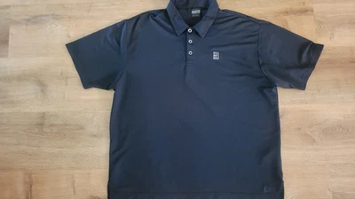 Mint RARE Vintage NIKE COURT Sphere Dark Navy Blue S/S Tennis Polo AGASSI - XL - Image 1 of 4