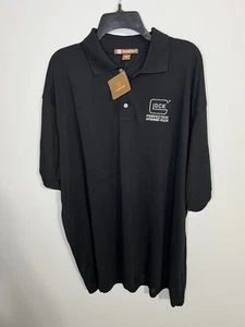 Glock Firearms Dealer Short Sleeve Polo Black Polo Shirt XXXL 3XL New With Tags - Picture 1 of 6