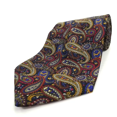 Vtg Leonardo Strelli Luxury Tie Rack Colorful Paisley Silk Necktie Made in Italy - Image 1 of 4
