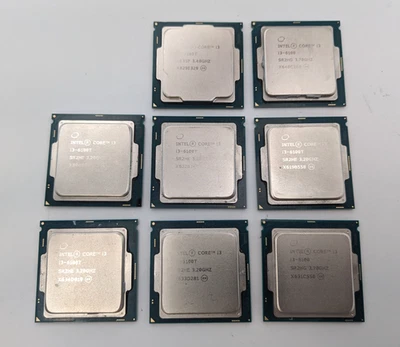 Intel Core i3-6100, i3-6100T, and i3-7100T 2-Core Processors - Lot of 8 - Image 1 of 4