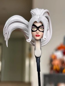 1/12 Painted Comics Black Cat Head Sculpt Fit 6'' ML Action Figure - Picture 1 of 9