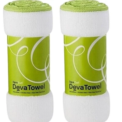 Deva Curl Microfiber Towel Pack of 2, White - Image 1 of 2