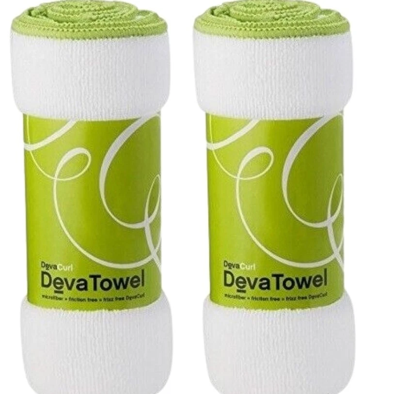 Deva Curl Microfiber Towel Pack of 2, White - Image 1 of 2