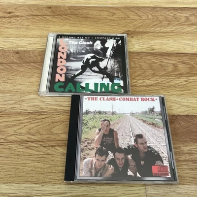 THE CLASH 2 CD Lot “London Calling, Combat Rock” Joe Strummer, like Ramones Foto 1 de 4