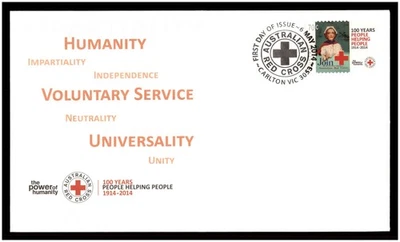 2014 First Day Cover / Issue FDC - Centenary of Australian Red Cross - Image 1 of 2