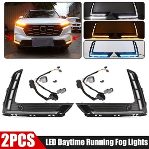2x DRL LED Daytime Running Light Fog lamp Side Lamp For Honda CR-V CRV 2023-2024 - Picture 1 of 20