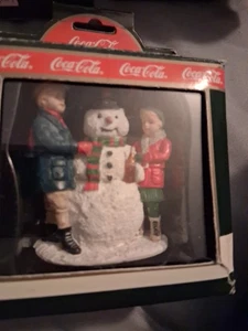 Coca-Cola Town Square Collection: THIRSTY THE SNOWMAN, 7950, 1992 NIB - Picture 1 of 1