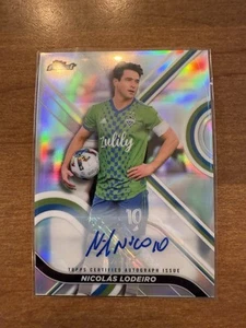 2022 Topps Finest MLS Fútbol NICOLAS LODEIRO Autógrafo Refractor Sounders Automático - Imagen 1 de 2