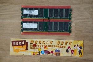 2 x 512 MB M&S MS4002-512MB PC3200U DDR-SDRAM 400MHz - GETESTET | GEBRAUCHT - Bild 1 von 3