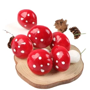 10 Setas Medianas Taburete de Sapo Hadas Jardín Casa de Muñecas Bonsai Paisaje Manchado - Imagen 1 de 5