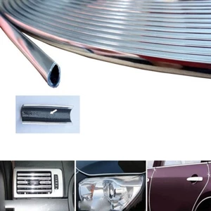 6 Meter Chrom Auto Kanten Schutz Zierleisten Blenden Leiste U-Profil Zubehör - Bild 1 von 12