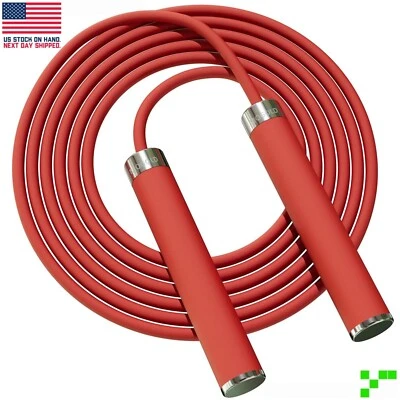 MOGOLD Gym Boxing Skipping Jump Rope Adjustable Cable Length Ball Bearing Speed Fitness