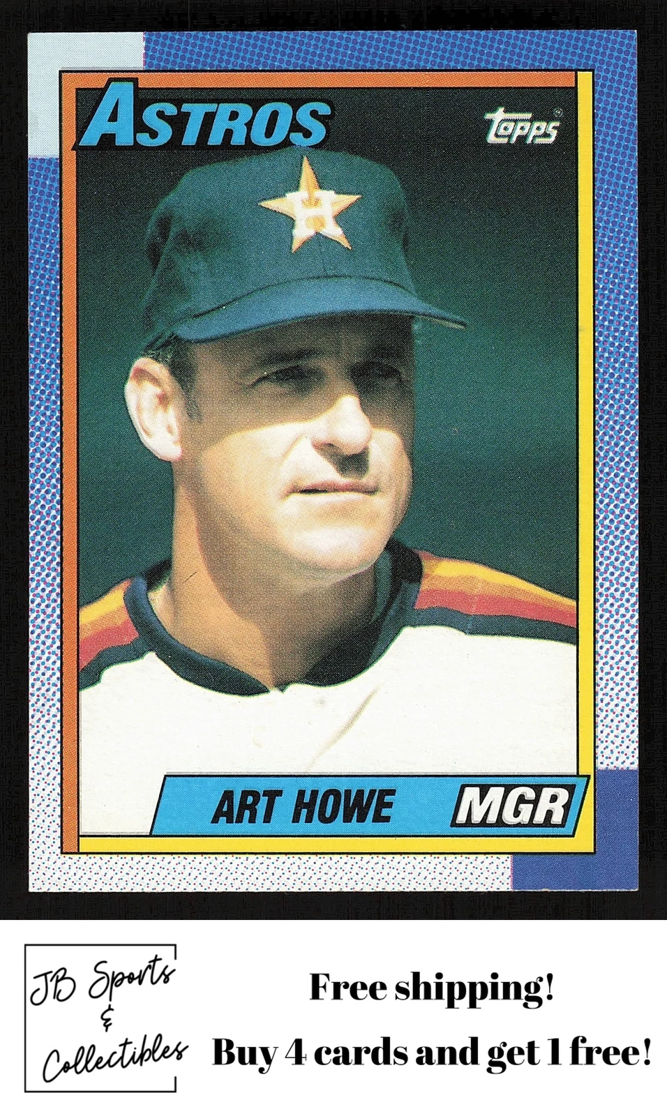 1990 Topps Art Howe #579 Houston Astros
