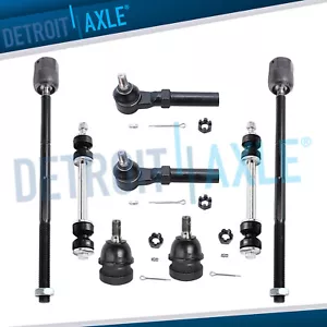 8pc Front Lower Ball Joints Sway Bars Tie Rods Kit for 1994 - 2004 Ford Mustang - Picture 1 of 7
