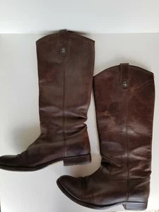 Women’s Frye Melissa #77167 Knee High Pull-On Leather Riding Boots Size 7B - Picture 1 of 9