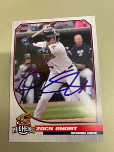 Zack Short Signed Card 2022 Toledo Mud Hens Team Card IP Auto - Picture 1 of 1