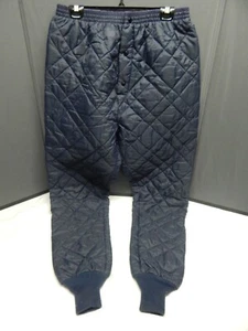 Vintage 80’s Oshkosh Mens Blue Quilted Cuffed Puffer Pants Size L Made in USA - Picture 1 of 4