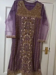 asian indian pakistani wedding Party Wear dress - Picture 1 of 9