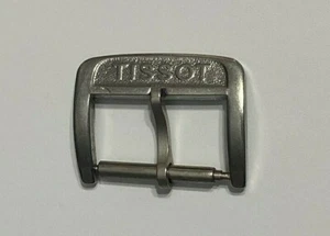 VINTAGE NOS TISSOT 14MM STAINLESS STEEL GENT'S BUCKLE - Picture 1 of 2