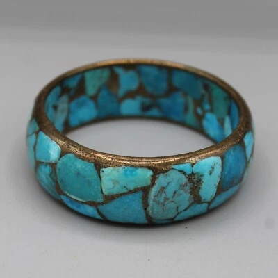 Brazalete compuesto Dallas Prince turquesa chip bronce Foto 1 de 4