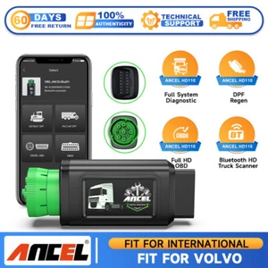 ANCEL HD120 Bluetooth Heavy Duty Truck Scanner Diesel Scan Tool All System DPF - Picture 1 of 15