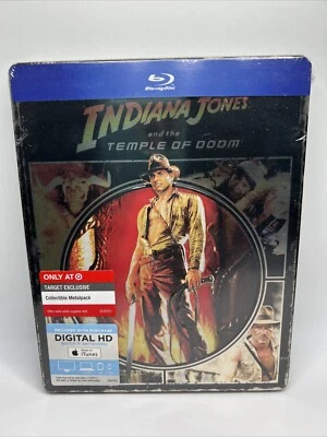 Indiana Jones and the Temple of Doom SteelBook/ METAL BLURAY RARE - Image 1 of 4