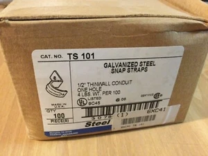 Correas a presión de acero galvanizado Thomas & Betts TS 101 (100 unidades) - Imagen 1 de 2