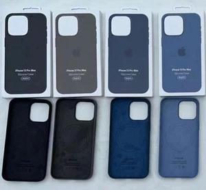 Coque Silicone Coque Silicone avec MagSafe pour Apple iPhone 15 14 13 12 15 Pro Max - Photo 1 sur 48
