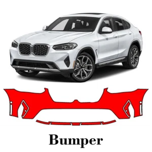 Front bumper PreCut PPF Paint Protection Film For BMW X4 Base 2022-2025 - Picture 1 of 8