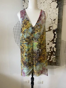 TED BAKER Sew In Love Floral Bird Print Sleeveless Dress Worn Once Sz S - Picture 1 of 10