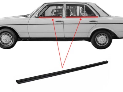 UNITED CLASSIC PARTS Barra vano finestra guida di tenuta porta esterna per Mercedes W123 W126
