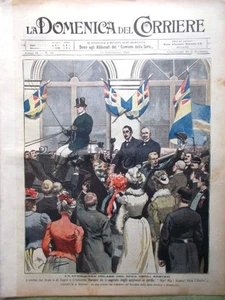 La Domenica del Corriere 23. September 1900 König Umberto Herzog Abruzzen Expo Afrika - Bild 1 von 1