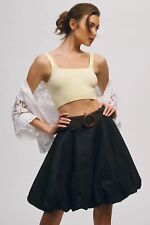 Anthropologie Forever That Girl Navy Denim Bubble Skirt Size Large New 