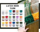25g Latch Hook Yarn Pouch Tapestry Rug Yarn Knotted Wool Pre Cut Wool Rug Wool